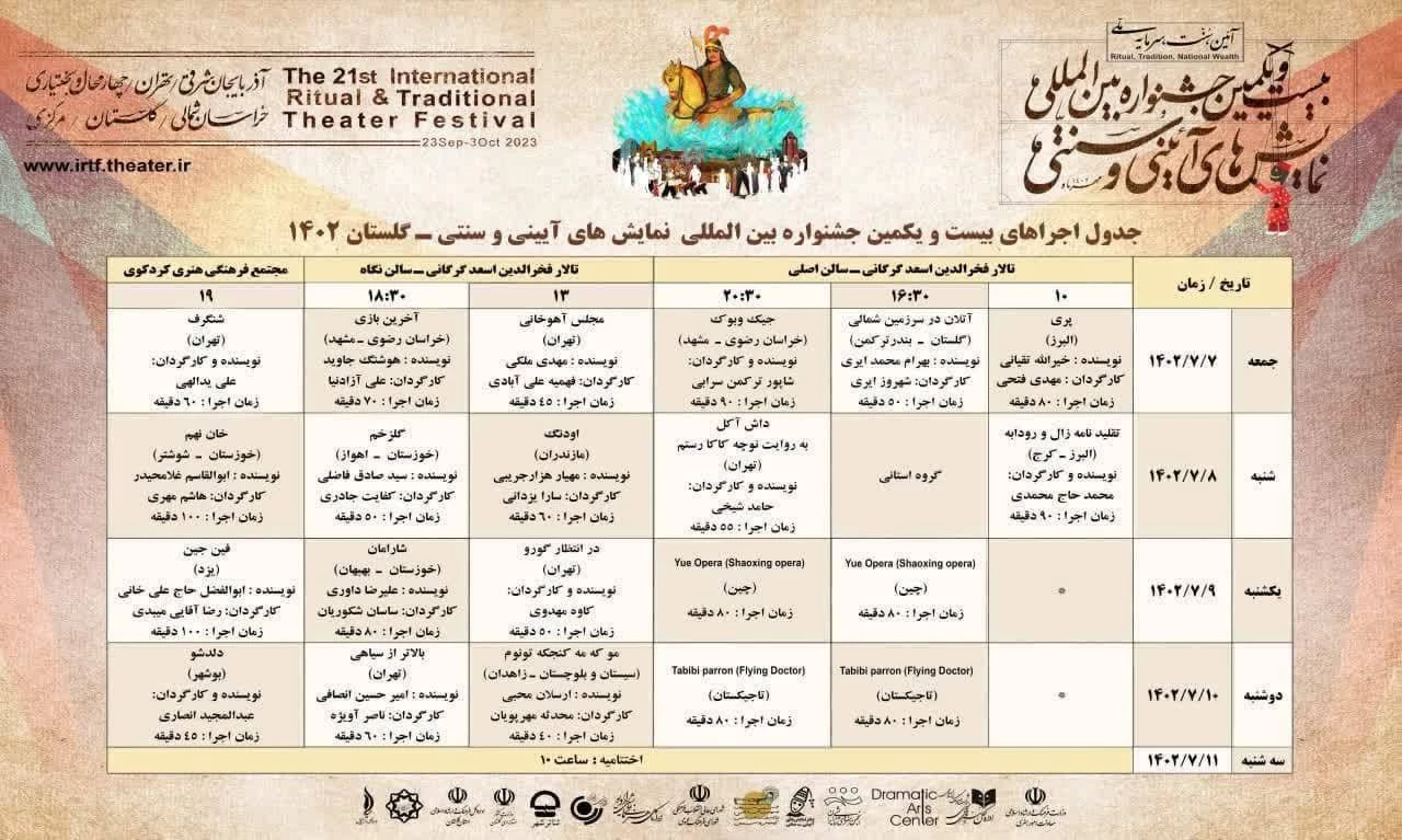 جدول اجراها